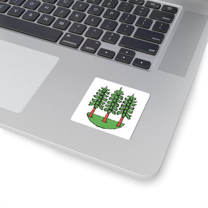 CHE Wald ZH 1926 Flag (Switzerland) STICKER Vinyl Kiss-Cut Decal