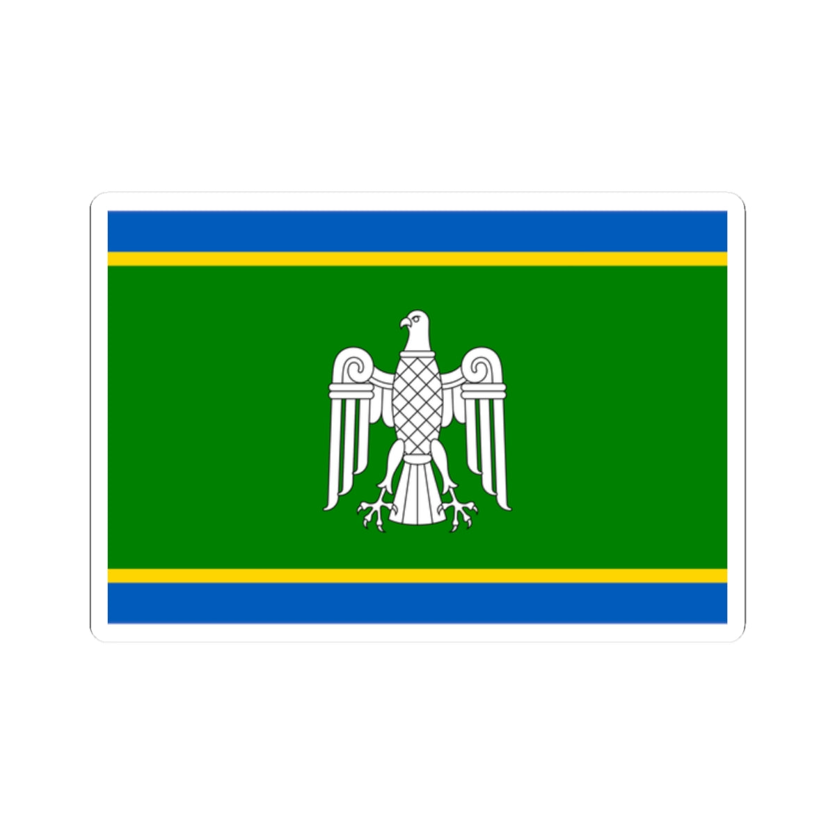 Flag of Chernivtsi Oblast (Ukraine) STICKER Vinyl Kiss-Cut Decal