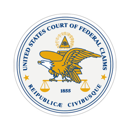 Seal of the United States Court of Federal Claims - STICKER Vinyl Kiss-Cut Decal