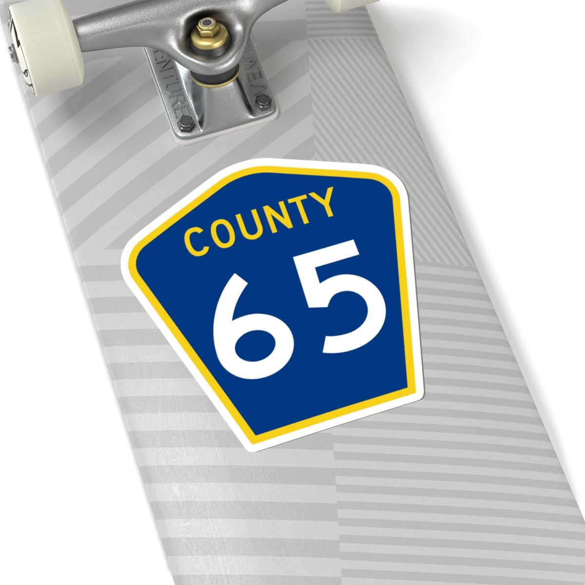 County 65 MN (Minnesota) (Road Sign) STICKER Vinyl Kiss-Cut Decal