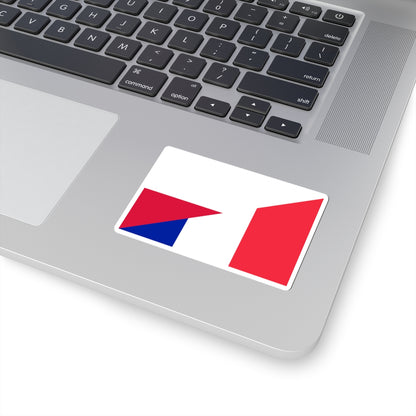 Flag of Poland and France (France) STICKER Vinyl Kiss-Cut Decal