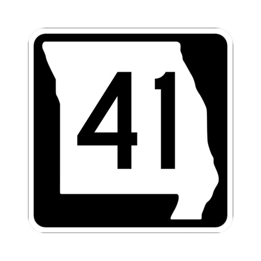 MO-41 (Missouri) (Road Sign) STICKER Vinyl Kiss-Cut Decal