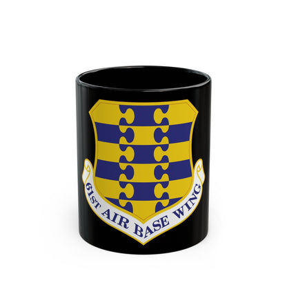 61st Air Base Wing (U.S. Air Force) Black Coffee Mug-11oz-The Sticker Space