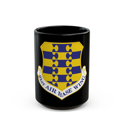 61st Air Base Wing (U.S. Air Force) Black Coffee Mug-15oz-The Sticker Space