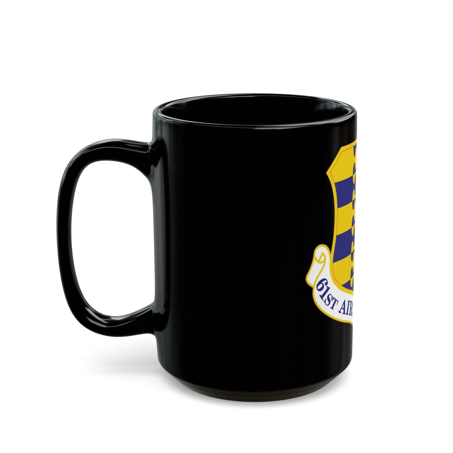 61st Air Base Wing (U.S. Air Force) Black Coffee Mug-The Sticker Space