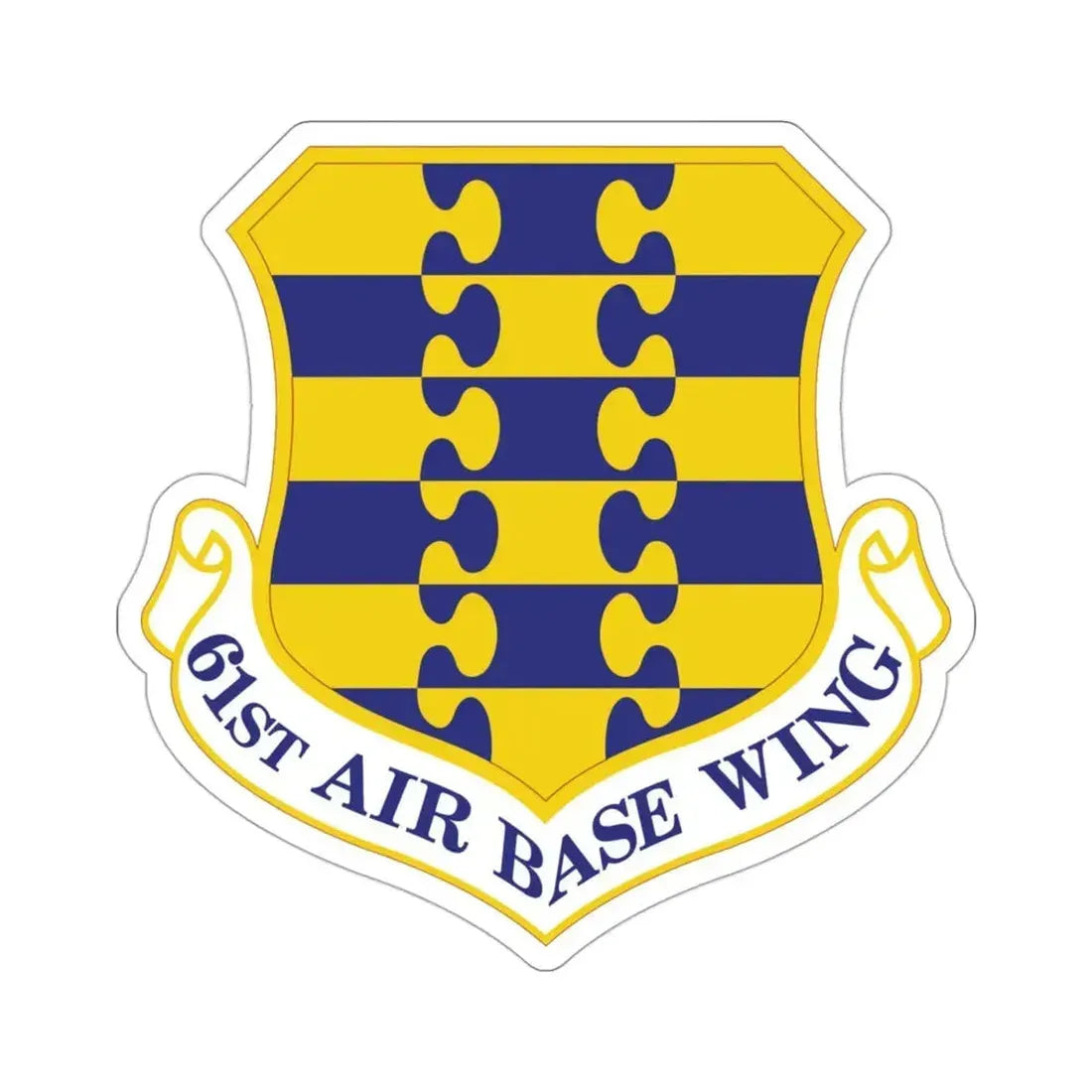 61st Air Base Wing (U.S. Air Force) STICKER Vinyl Die-Cut Decal 3 Inch - The Sticker Space