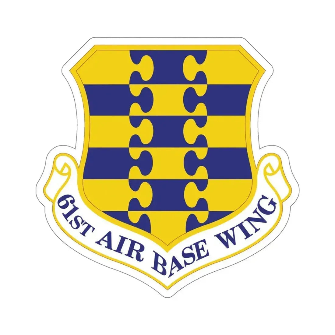 61st Air Base Wing (U.S. Air Force) STICKER Vinyl Die-Cut Decal 5 Inch - The Sticker Space