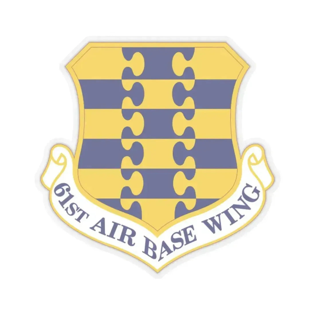 61st Air Base Wing (U.S. Air Force) STICKER Vinyl Kiss-Cut Decal 2 Inch Transparent - The Sticker Space