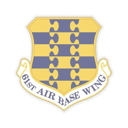 61st Air Base Wing (U.S. Air Force) STICKER Vinyl Kiss-Cut Decal 3 Inch Transparent - The Sticker Space