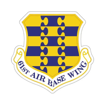 61st Air Base Wing (U.S. Air Force) STICKER Vinyl Kiss-Cut Decal 4 Inch White - The Sticker Space