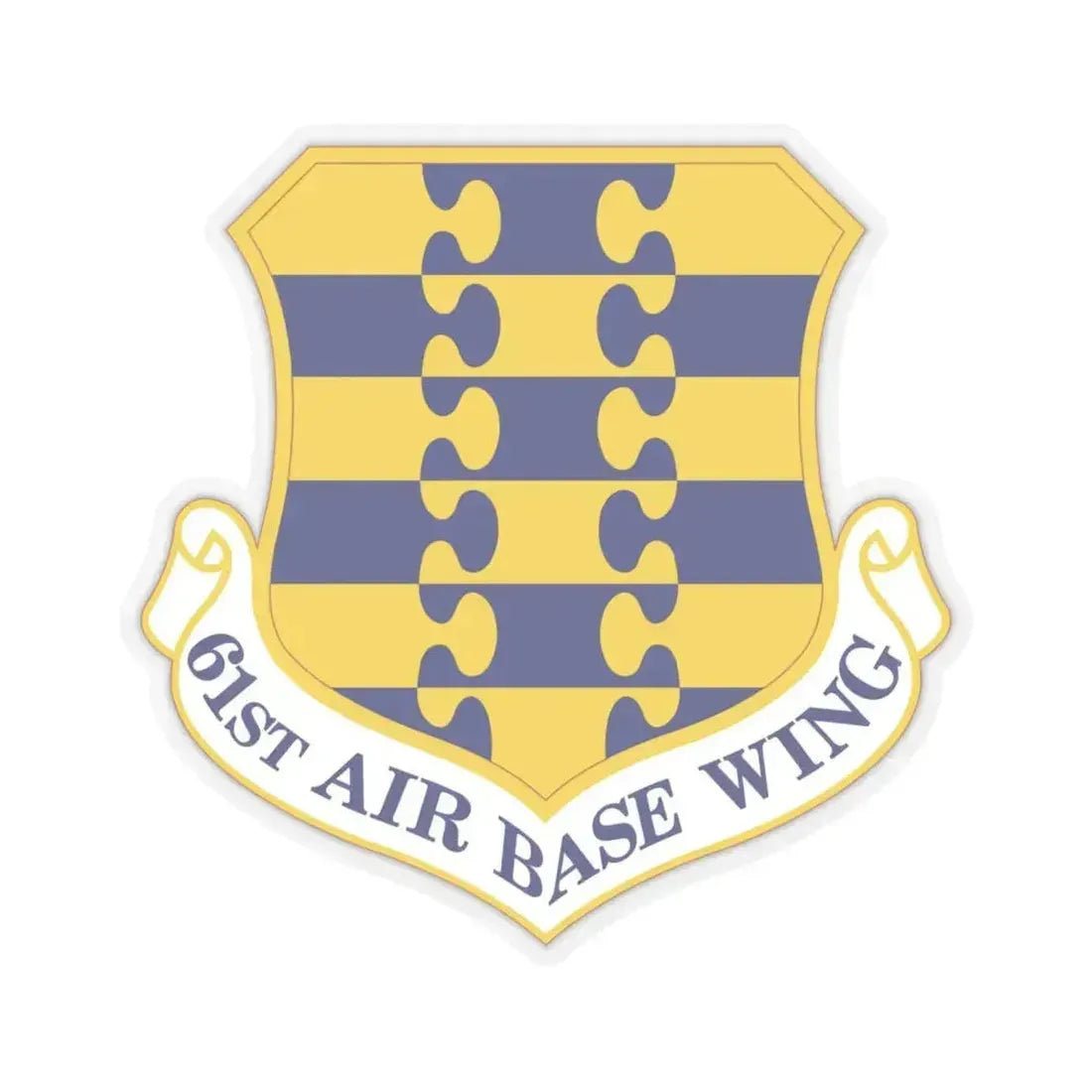 61st Air Base Wing (U.S. Air Force) STICKER Vinyl Kiss-Cut Decal 6 Inch Transparent - The Sticker Space