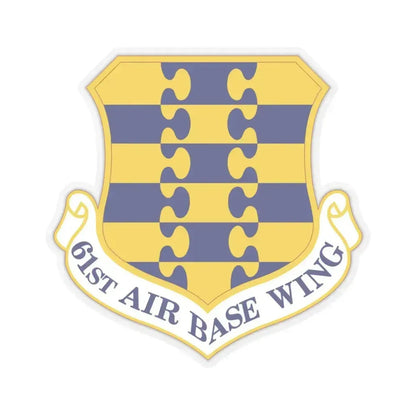 61st Air Base Wing (U.S. Air Force) STICKER Vinyl Kiss-Cut Decal 6 Inch Transparent - The Sticker Space