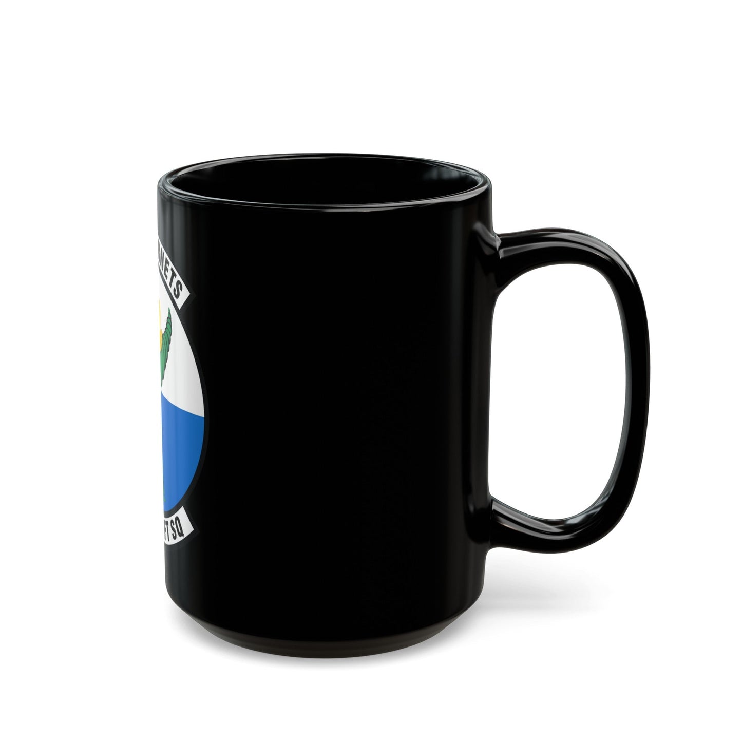 61st Airlift Squadron (U.S. Air Force) Black Coffee Mug-The Sticker Space