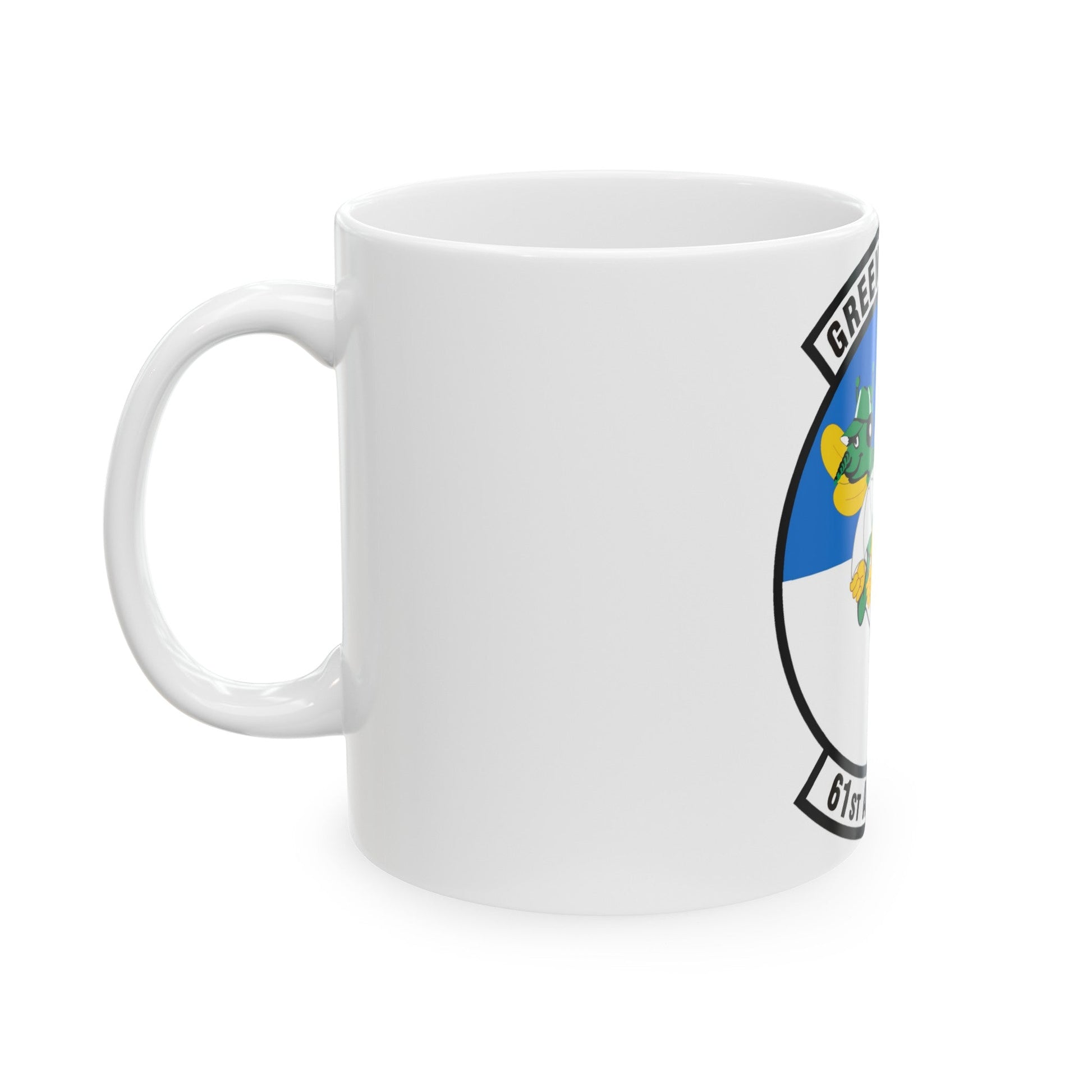 61st Airlift Squadron (U.S. Air Force) White Coffee Mug-The Sticker Space