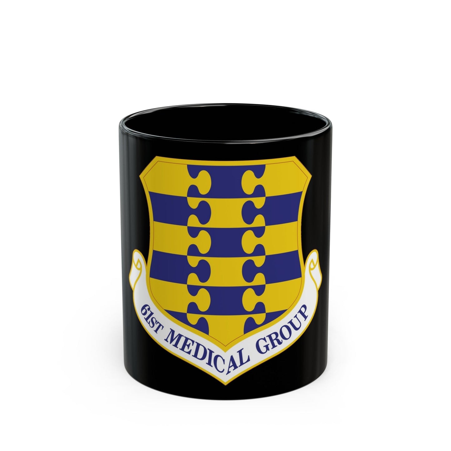 61st Medical Group (U.S. Air Force) Black Coffee Mug-11oz-The Sticker Space