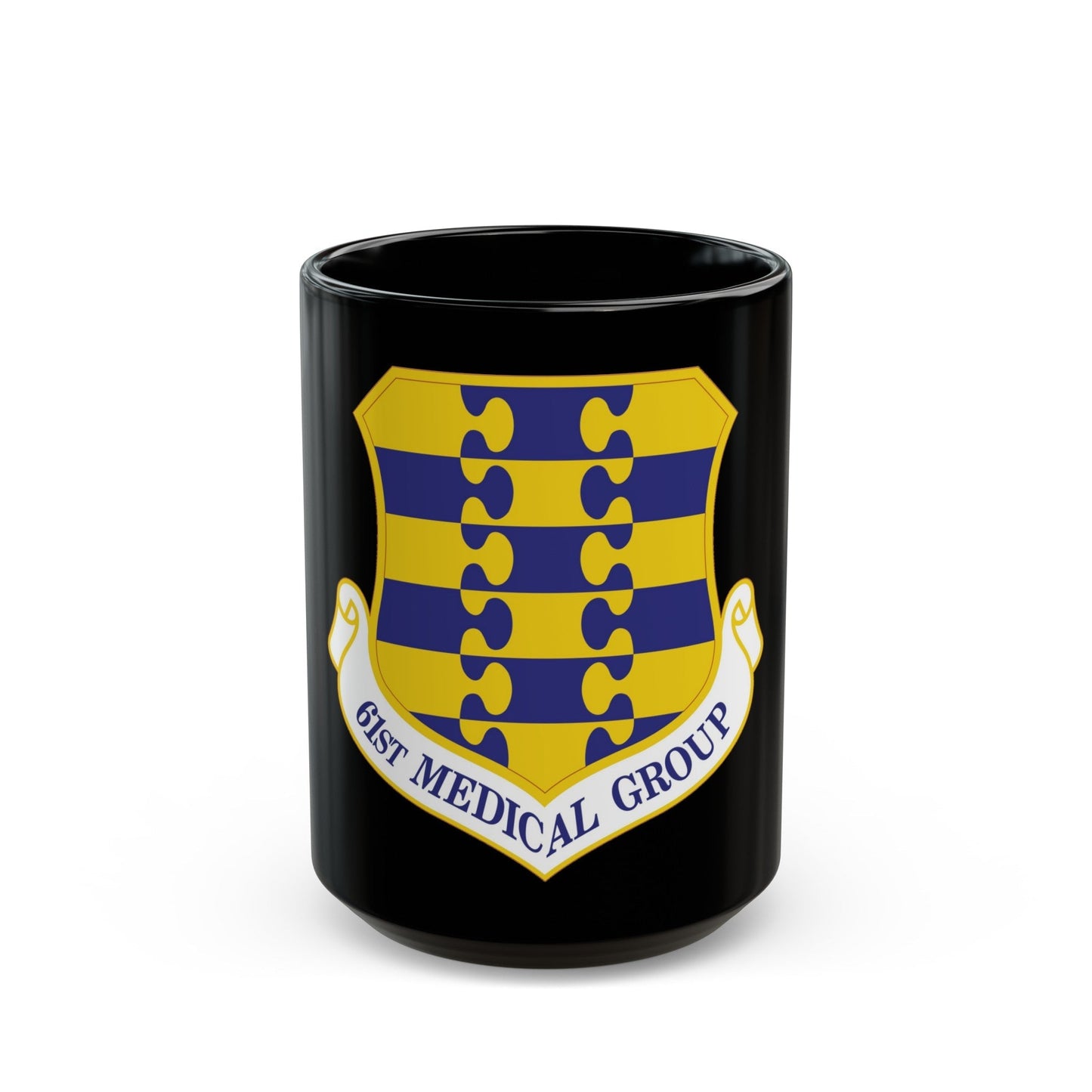 61st Medical Group (U.S. Air Force) Black Coffee Mug-15oz-The Sticker Space