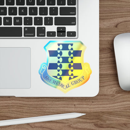 61st Medical Group (U.S. Air Force) Holographic STICKER Die-Cut Vinyl Decal-The Sticker Space