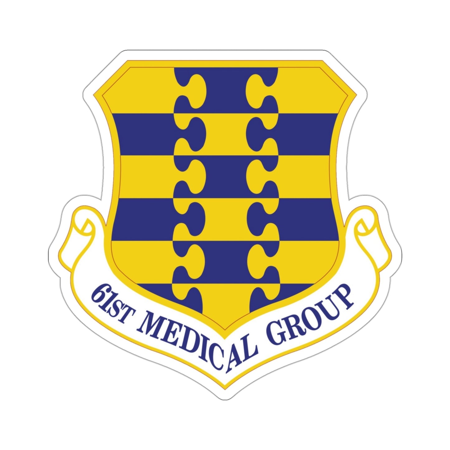 61st Medical Group (U.S. Air Force) STICKER Vinyl Die-Cut Decal-3 Inch-The Sticker Space