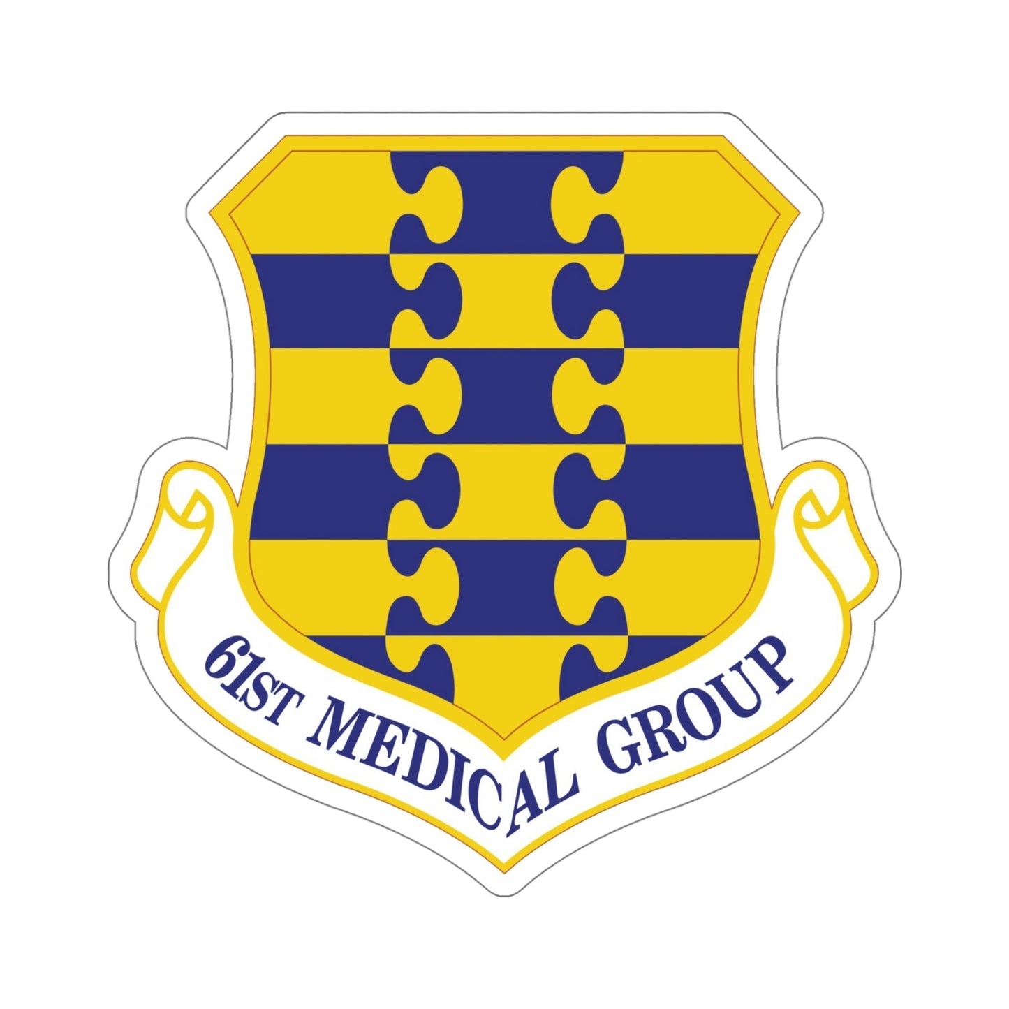 61st Medical Group (U.S. Air Force) STICKER Vinyl Die-Cut Decal-5 Inch-The Sticker Space