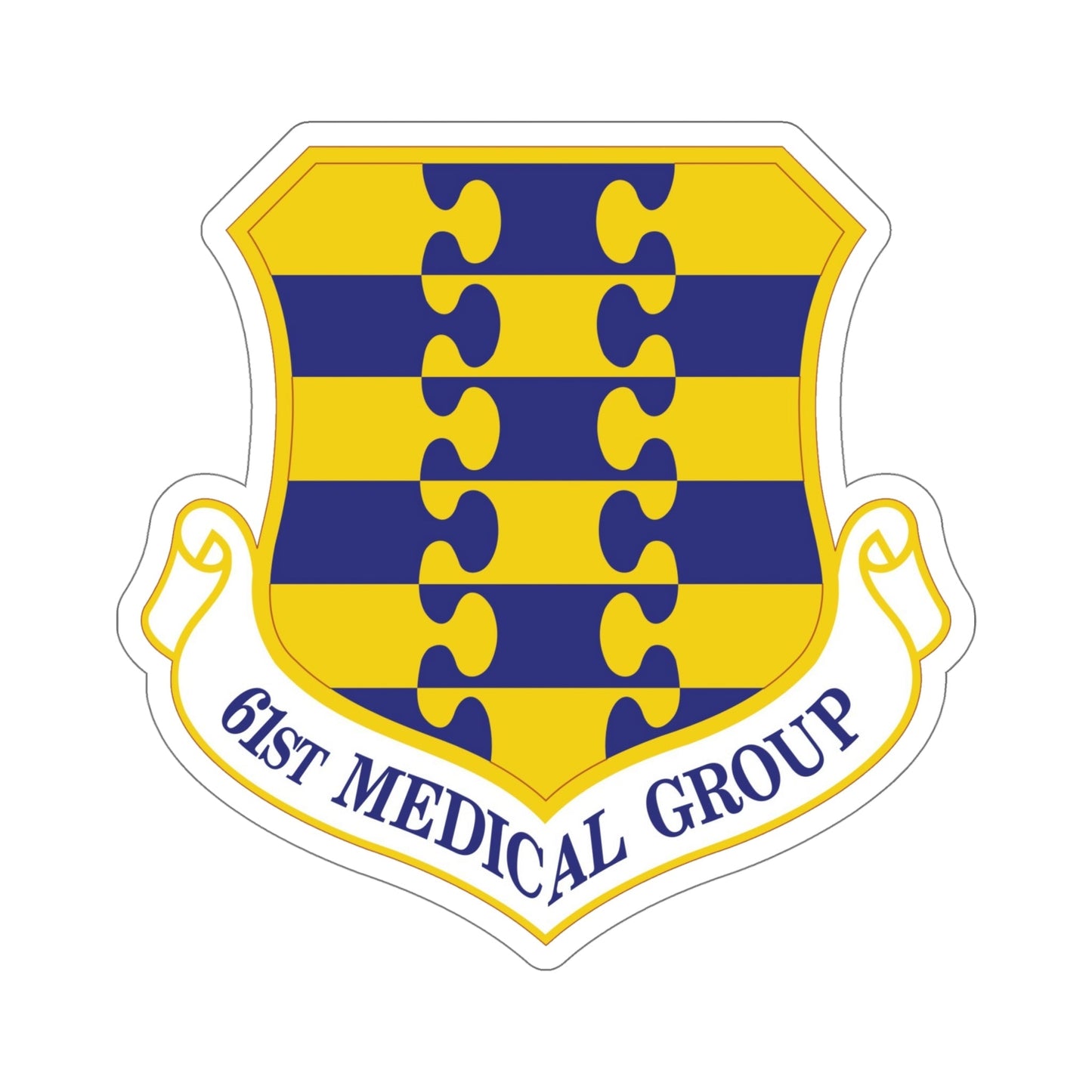 61st Medical Group (U.S. Air Force) STICKER Vinyl Die-Cut Decal-6 Inch-The Sticker Space