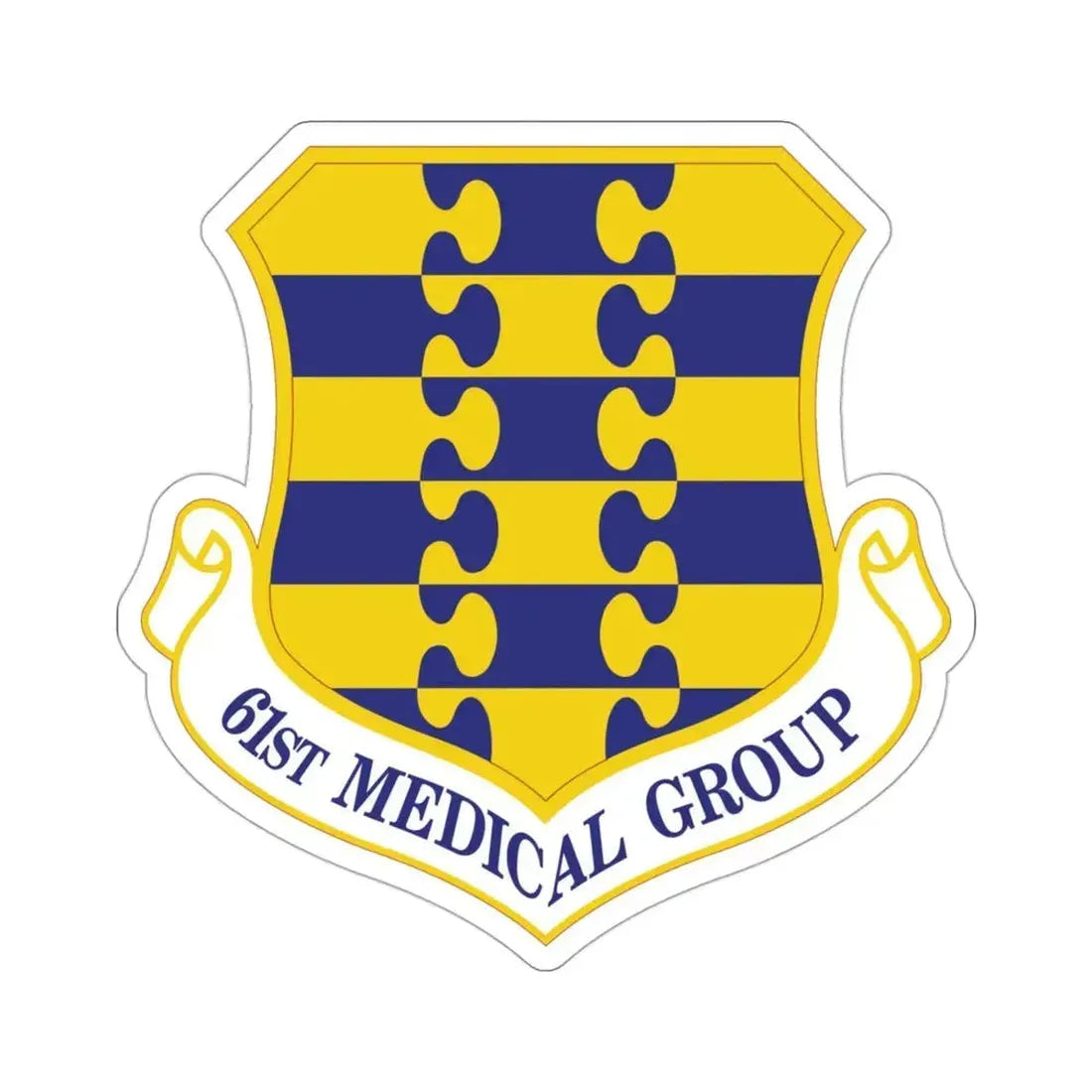 61st Medical Group (U.S. Air Force) STICKER Vinyl Die-Cut Decal 3 Inch - The Sticker Space
