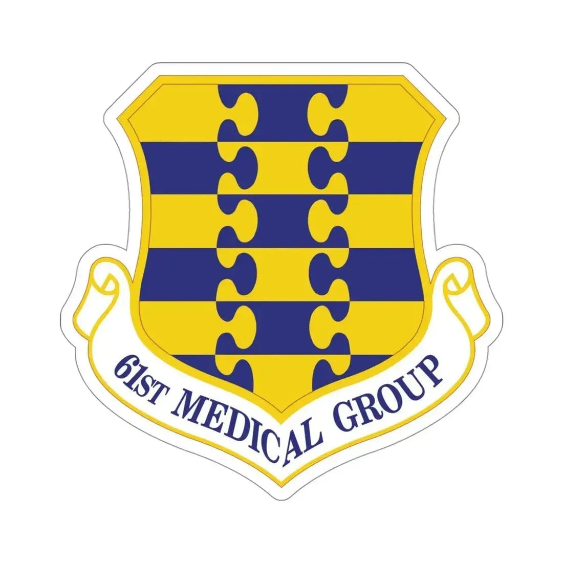 61st Medical Group (U.S. Air Force) STICKER Vinyl Die-Cut Decal 4 Inch - The Sticker Space