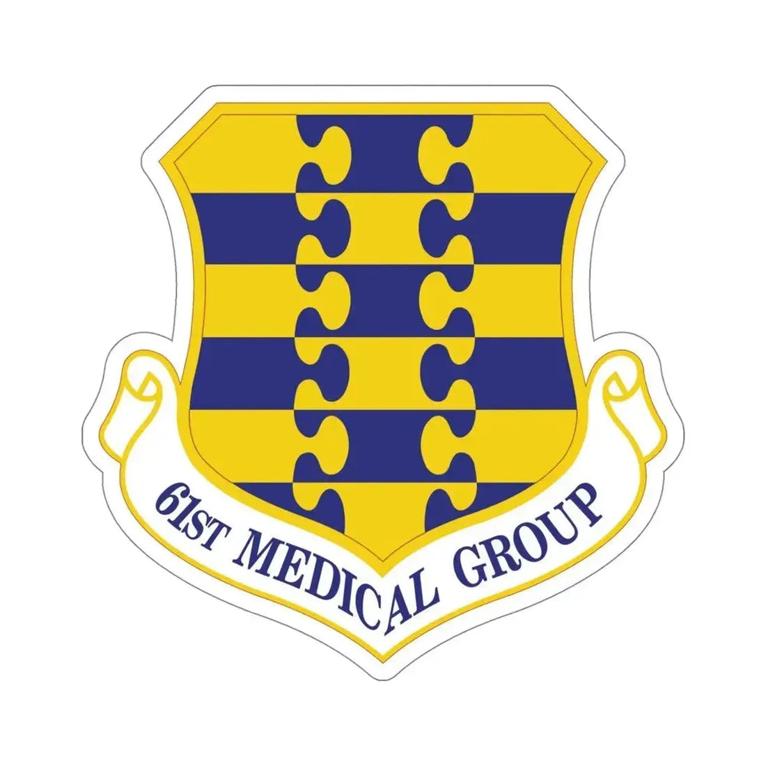 61st Medical Group (U.S. Air Force) STICKER Vinyl Die-Cut Decal 5 Inch - The Sticker Space