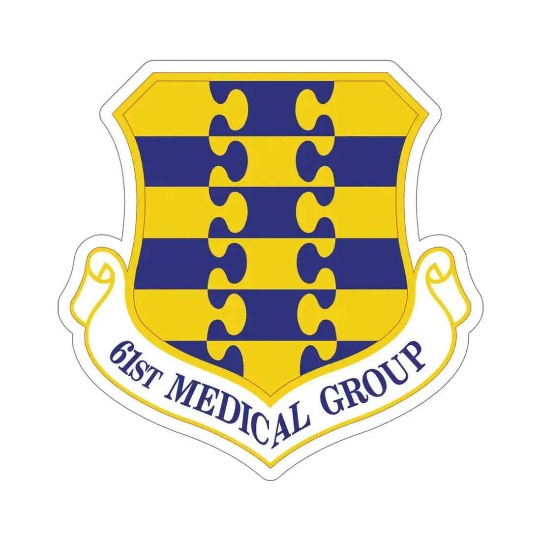 61st Medical Group (U.S. Air Force) STICKER Vinyl Die-Cut Decal 6 Inch - The Sticker Space