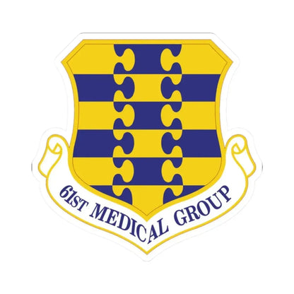 61st Medical Group (U.S. Air Force) STICKER Vinyl Kiss-Cut Decal 2 Inch White - The Sticker Space