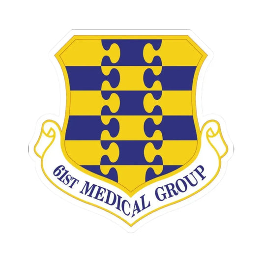 61st Medical Group (U.S. Air Force) STICKER Vinyl Kiss-Cut Decal 2 Inch White - The Sticker Space
