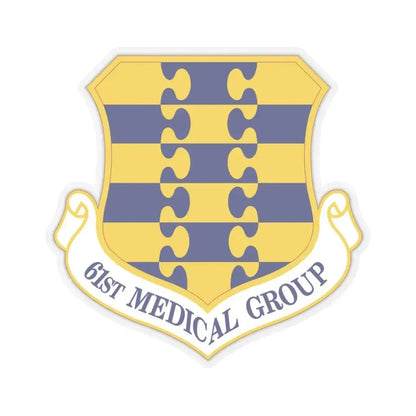 61st Medical Group (U.S. Air Force) STICKER Vinyl Kiss-Cut Decal 4 Inch Transparent - The Sticker Space