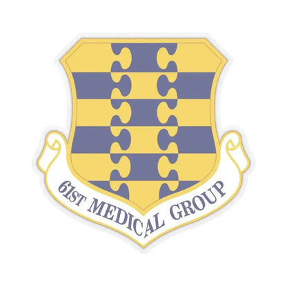 61st Medical Group (U.S. Air Force) STICKER Vinyl Kiss-Cut Decal 6 Inch Transparent - The Sticker Space