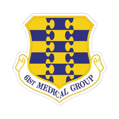 61st Medical Group (U.S. Air Force) STICKER Vinyl Kiss-Cut Decal 6 Inch White - The Sticker Space