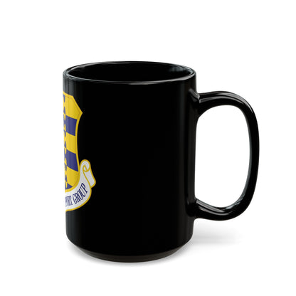 61st Mission Support Group (U.S. Air Force) Black Coffee Mug-The Sticker Space