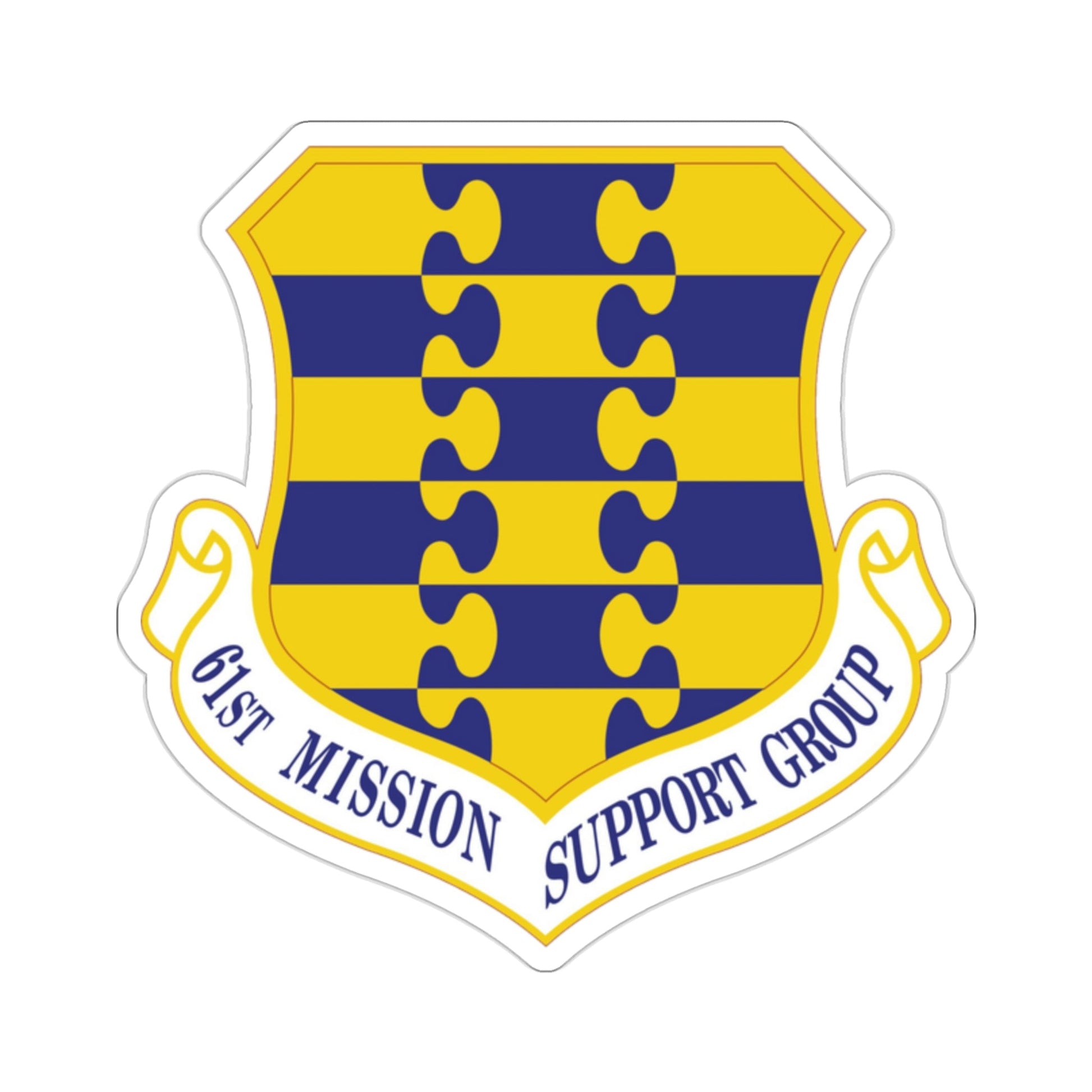 61st Mission Support Group (U.S. Air Force) STICKER Vinyl Die-Cut Decal-2 Inch-The Sticker Space