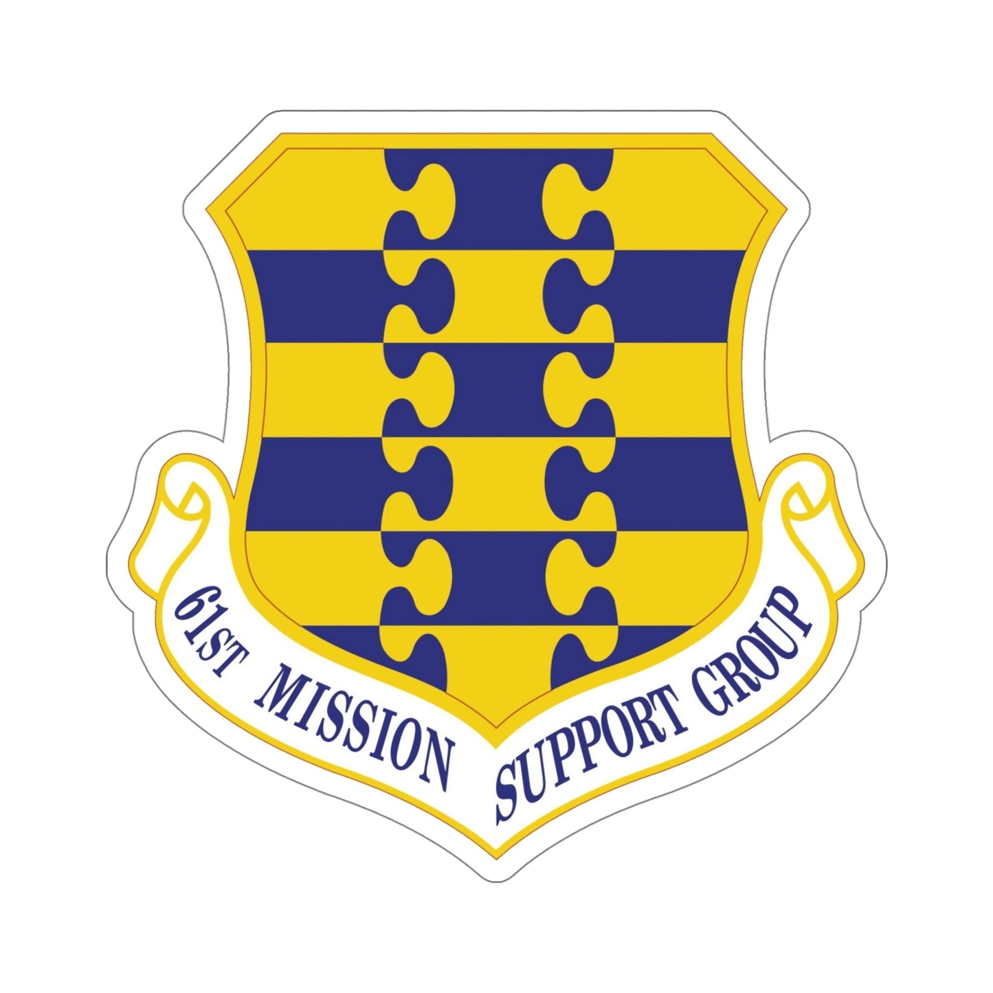 61st Mission Support Group (U.S. Air Force) STICKER Vinyl Die-Cut Decal-5 Inch-The Sticker Space