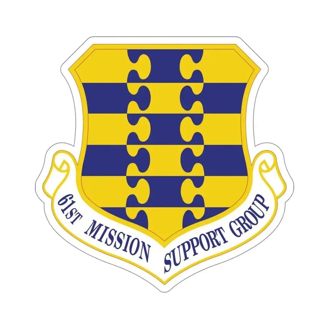 61st Mission Support Group (U.S. Air Force) STICKER Vinyl Die-Cut Decal 5 Inch - The Sticker Space