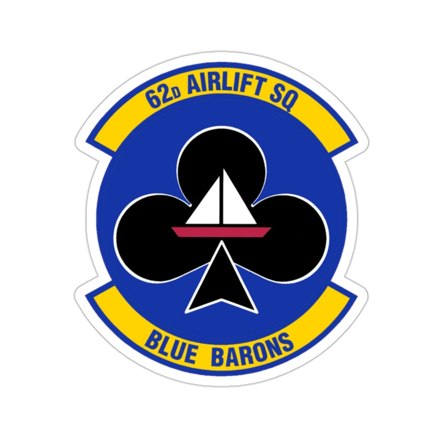 62 Airlift Squadron (U.S. Air Force) STICKER Vinyl Die-Cut Decal-2 Inch-The Sticker Space