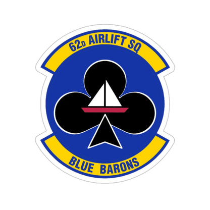 62 Airlift Squadron (U.S. Air Force) STICKER Vinyl Die-Cut Decal-2 Inch-The Sticker Space