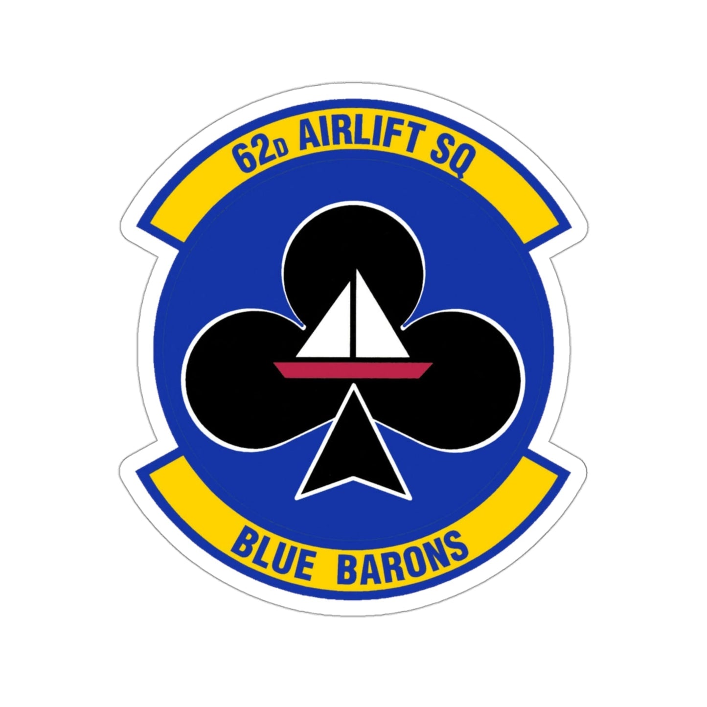 62 Airlift Squadron (U.S. Air Force) STICKER Vinyl Die-Cut Decal-3 Inch-The Sticker Space