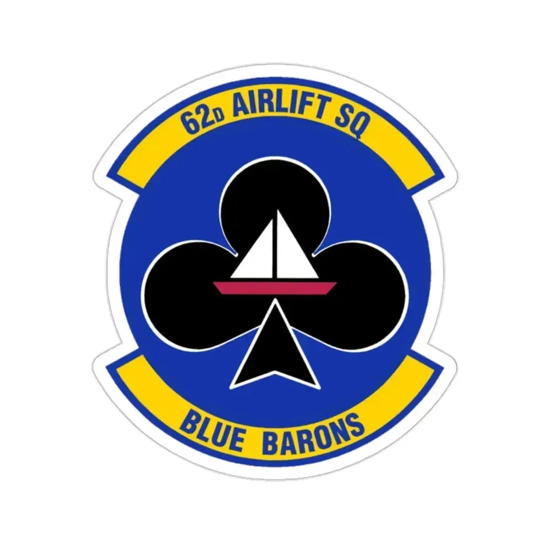62 Airlift Squadron (U.S. Air Force) STICKER Vinyl Die-Cut Decal 2 Inch - The Sticker Space