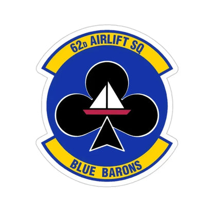 62 Airlift Squadron (U.S. Air Force) STICKER Vinyl Die-Cut Decal 2 Inch - The Sticker Space