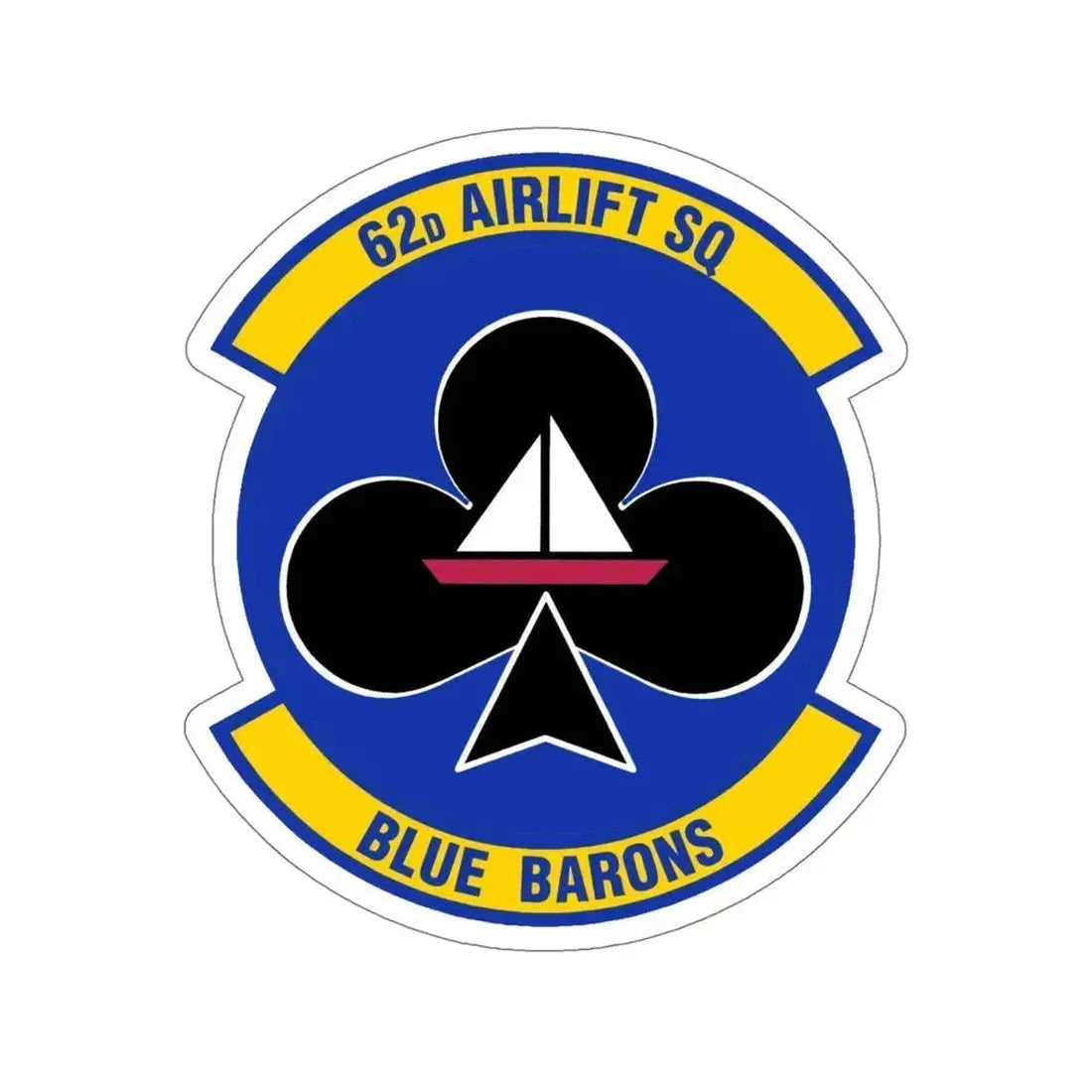 62 Airlift Squadron (U.S. Air Force) STICKER Vinyl Die-Cut Decal 6 Inch - The Sticker Space