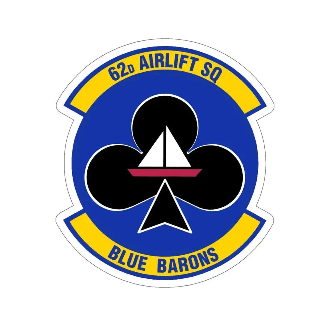 62 Airlift Squadron (U.S. Air Force) STICKER Vinyl Die-Cut Decal - The Sticker Space