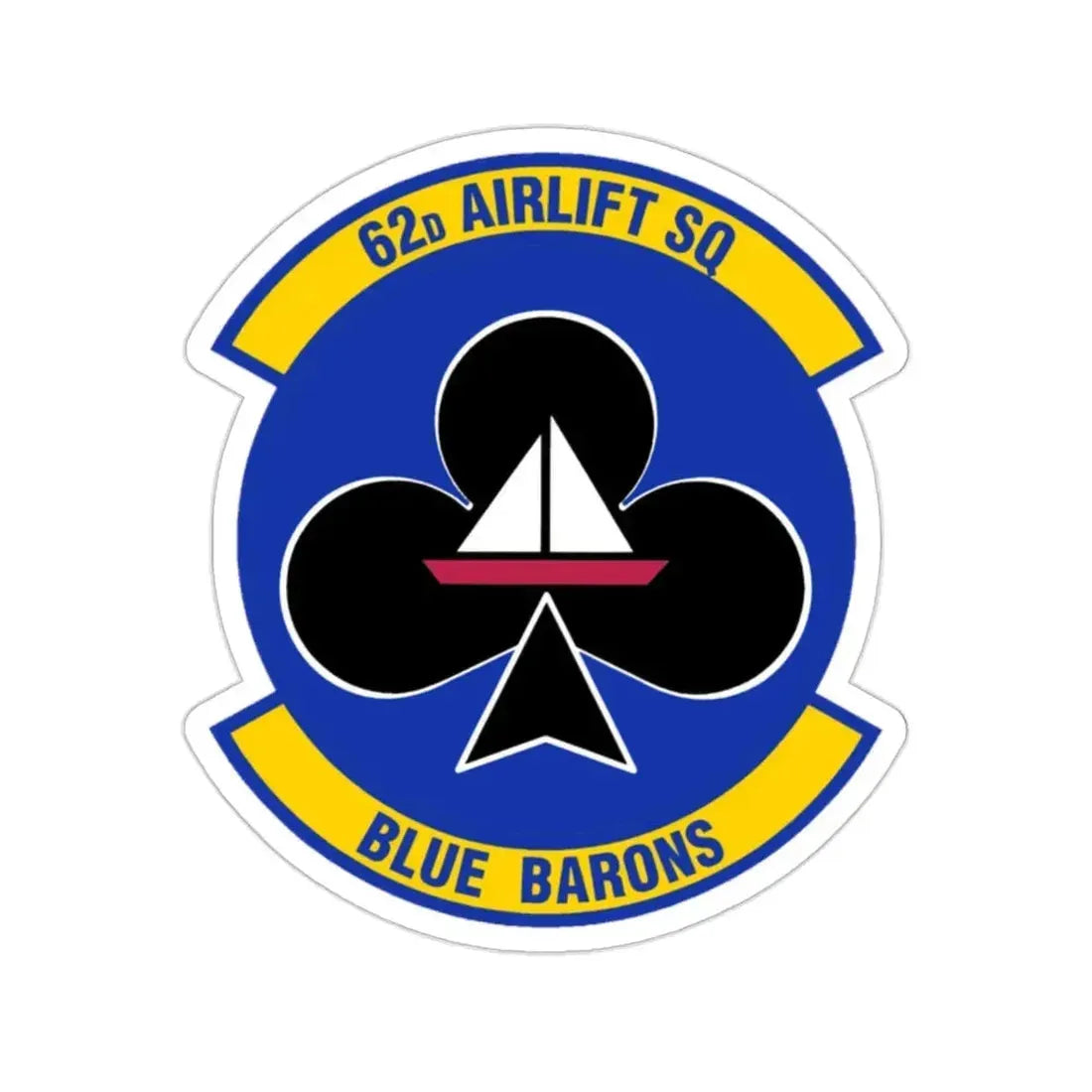 62 Airlift Squadron (U.S. Air Force) STICKER Vinyl Die-Cut Decal - The Sticker Space