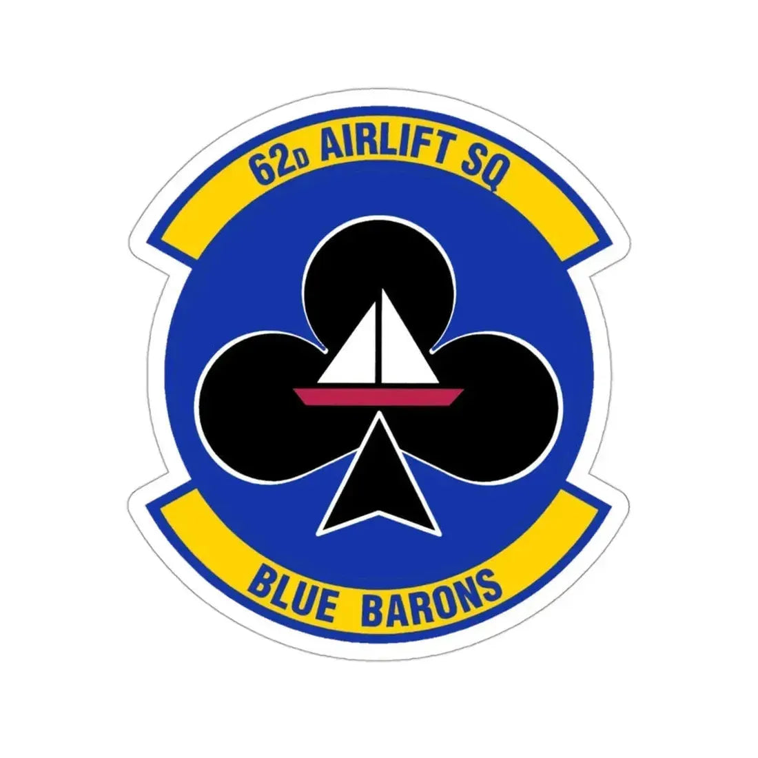 62 Airlift Squadron (U.S. Air Force) STICKER Vinyl Die-Cut Decal - The Sticker Space
