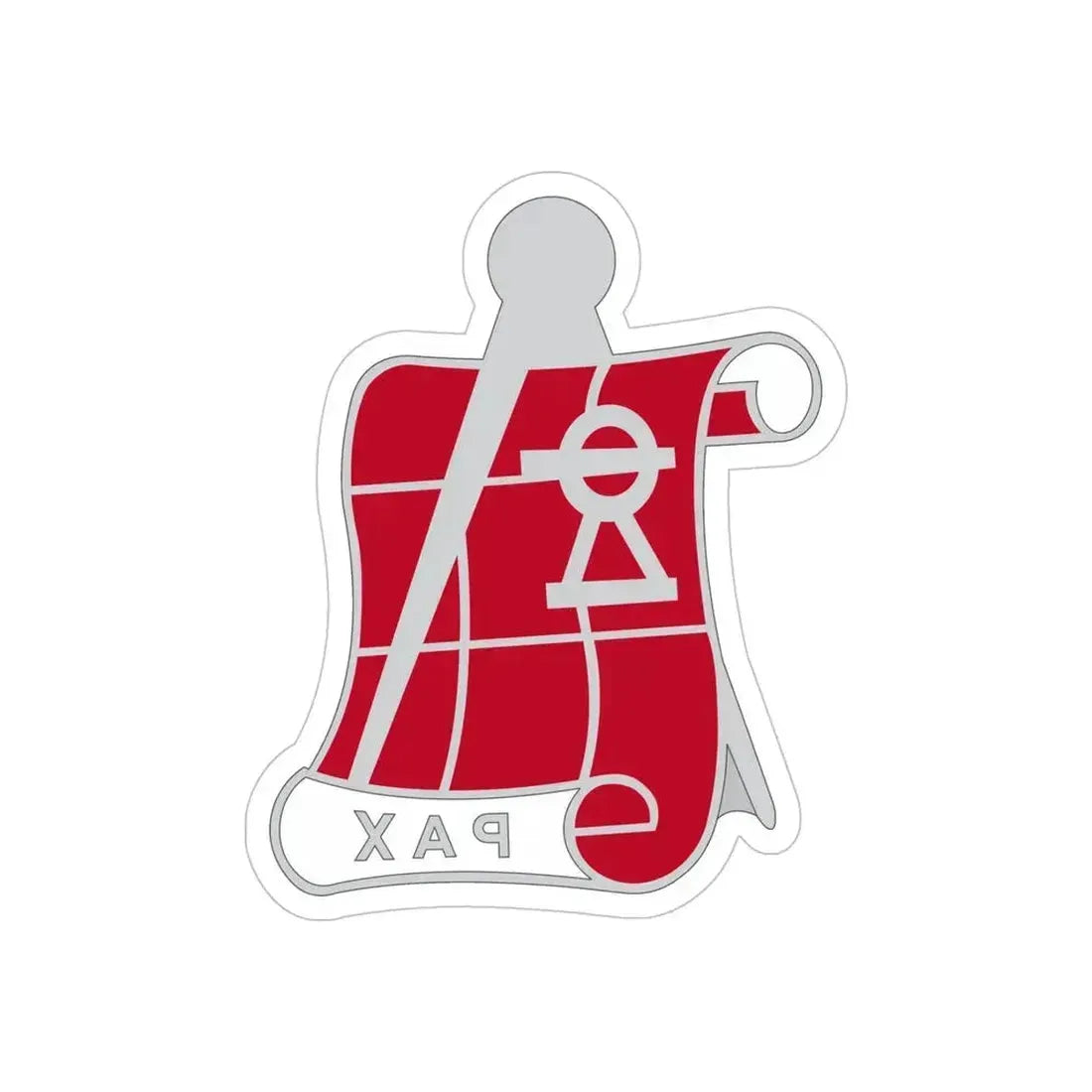 62 Engineer Company (U.S. Army) REVERSE PRINT Transparent Die-Cut STICKER - The Sticker Space