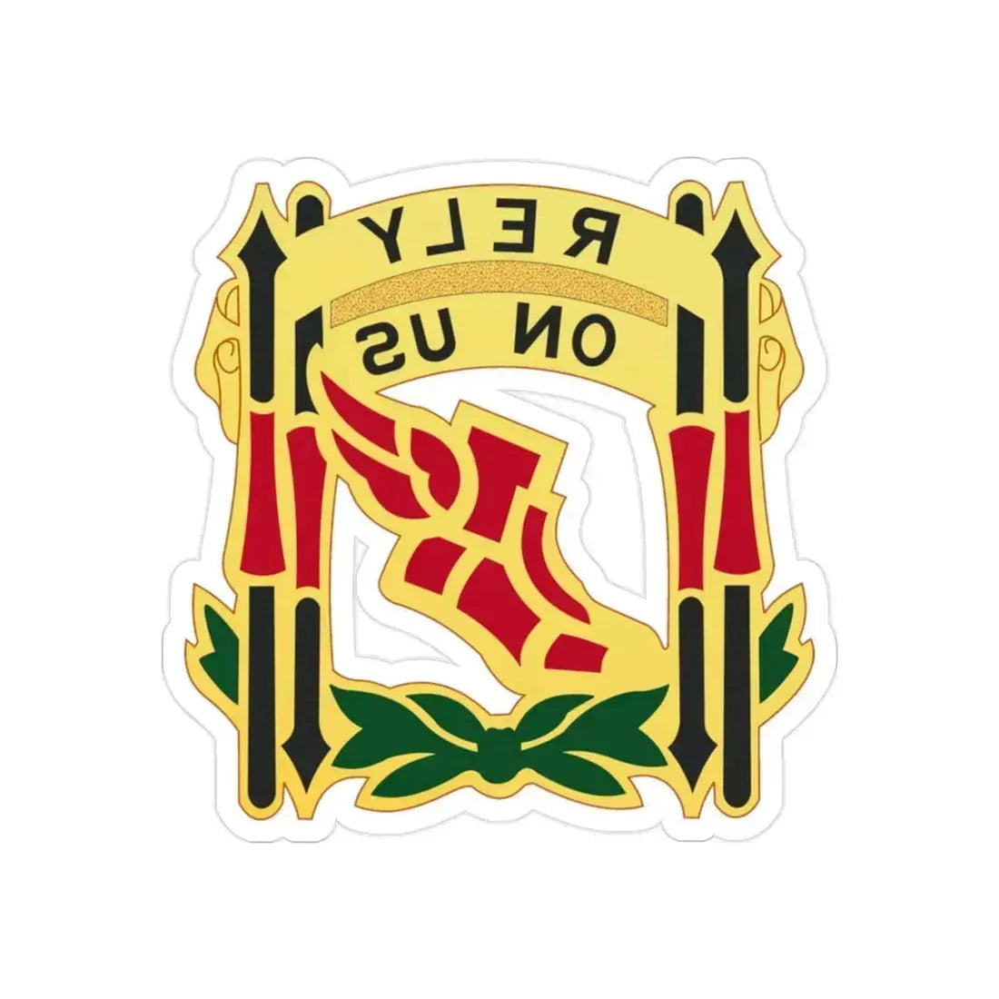 62 Maintenance Battalion (U.S. Army) REVERSE PRINT Transparent Die-Cut STICKER 2 Inch Die-Cut Transparent - The Sticker Space