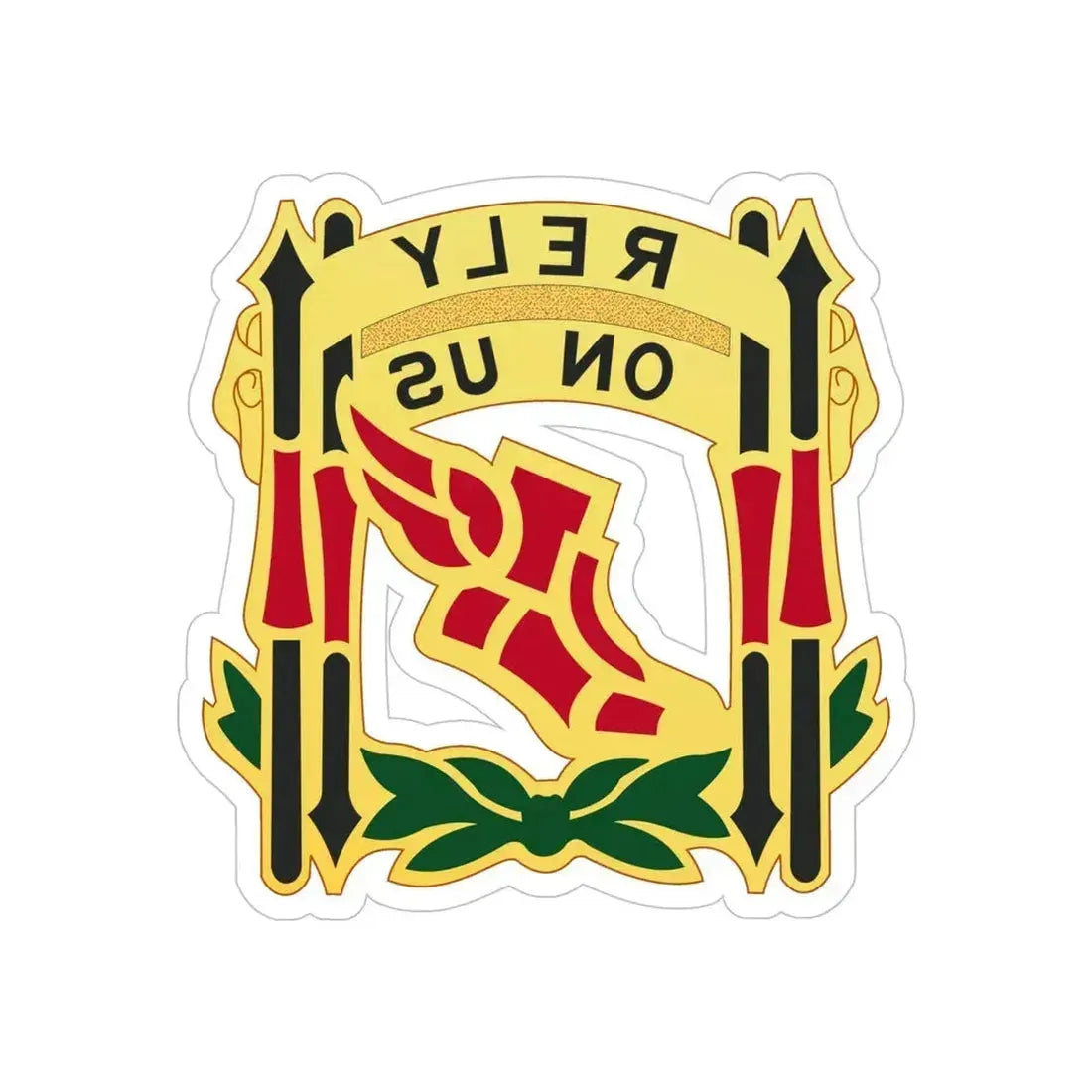 62 Maintenance Battalion (U.S. Army) REVERSE PRINT Transparent Die-Cut STICKER 5 Inch Die-Cut Transparent - The Sticker Space