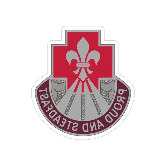 62 Medical Brigade 2 (U.S. Army) REVERSE PRINT Transparent Die-Cut STICKER 6 Inch Die-Cut Transparent - The Sticker Space